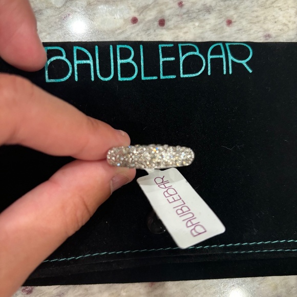 BRAND NEW Baublebar Womens Cubic Zirconia Silver Ring, Size 6 - Picture 4 of 6